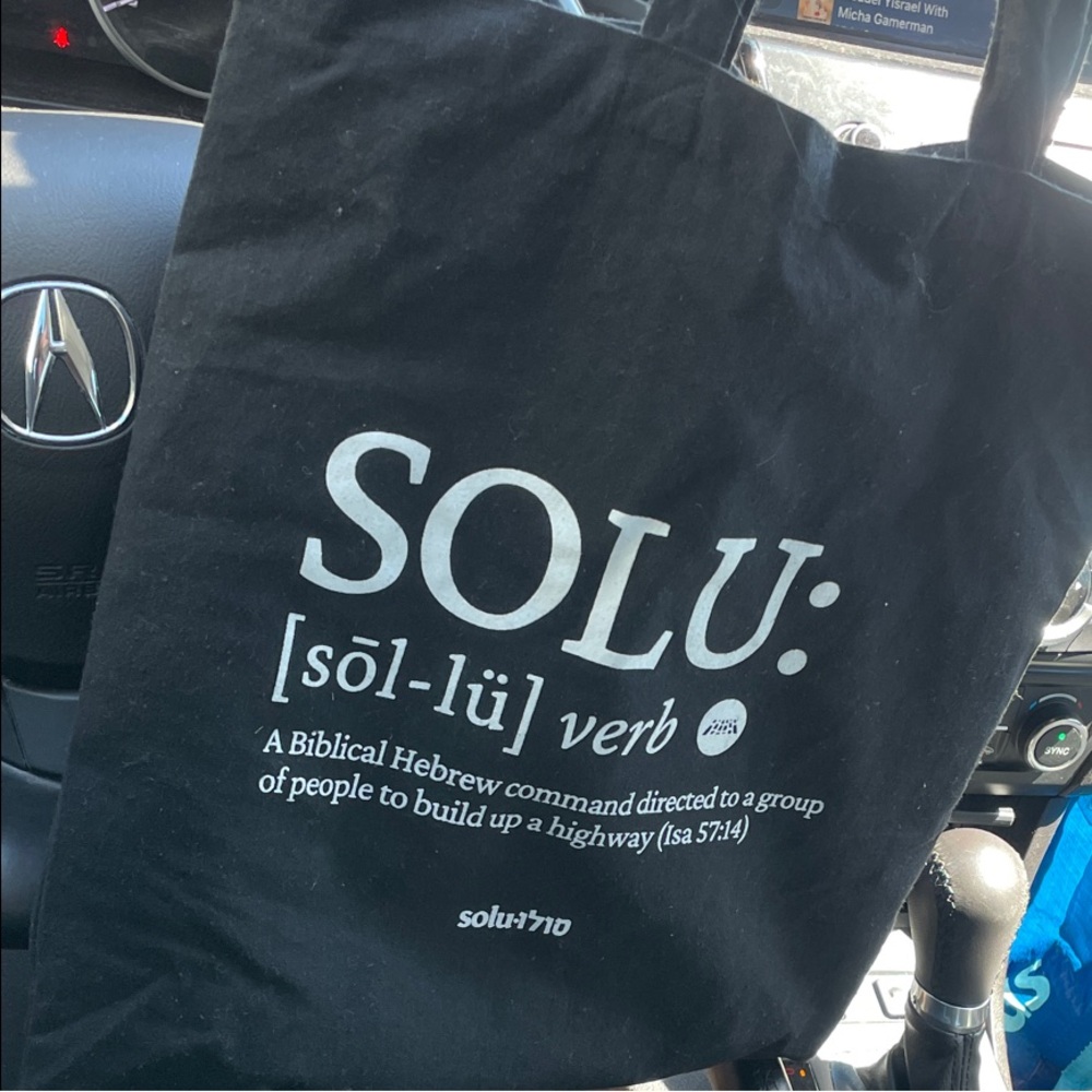Black SOLU Tote Bag